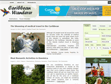 Tablet Screenshot of caribbeanwanderer.com